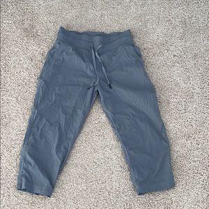 Lululemon Dance Studio Crops Grey (Size 4)
